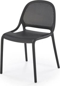 Sedia in plastica K532 in nero
