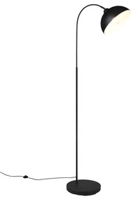 Lampada da terra nera con paralume in metallo (altezza totale 170 cm) Sierra – Trio