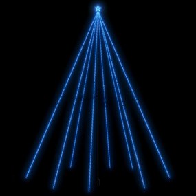 Luci per Albero di Natale Interni Esterni 1300 LED Blu 8 m