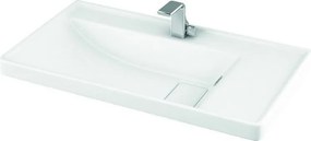 Lavabo sospeso moderno 80cm in ceramica Litos-TT88 - KAMALU