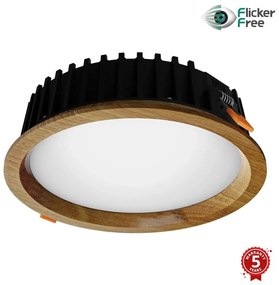 APLED - Lampada LED RONDO WOODLINE LED/12W/230V 3000K diametro 20 cm quercia legno solido