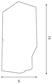 Applique WALL 1xGU10/8W/230V nera/cromo lucido