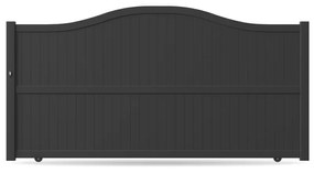 Cancello scorrevole, alluminio, modello Bari, Antracite, 3600 x 1300 mm, configura individualmente
