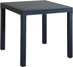 CALIGOLA - tavolo da giardino in wicker quadrato