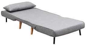 Poltrona grigio chiaro Folde - Artie