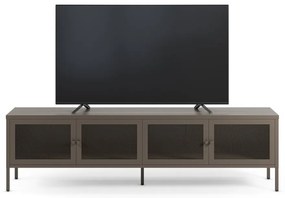 Mobile TV grigio in metallo 160x50x35 cm Fayna – Marckeric