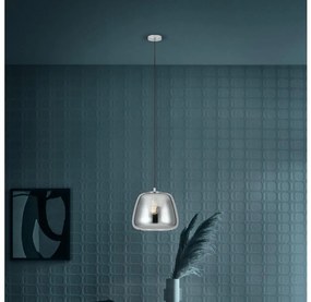 Eglo 39665 - Lampadario a sospensione con filo ALBARINO 1xE27/40W/230V diametro 35 cm fumé