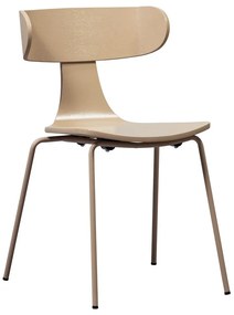 Sedia da pranzo di colore naturale con effetto frassino impilabile Form – WOOOD