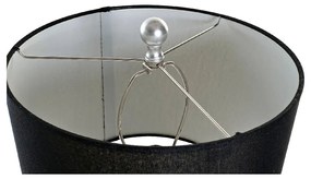 Lampada da tavolo DKD Home Decor Nero Argento Poliestere Acrilico Resina 220 V 60 W (33 x 33 x 74 cm)