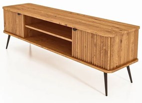 Tavolo TV in legno di quercia di colore naturale 180x57 cm Kula - The Beds