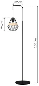 Lampada da terra CLIF 1xE27/60W/230V