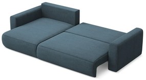 Divano angolare blu allungabile/con contenitore (con penisola a sinistra/con chaise lounge) Kapua – Makamii