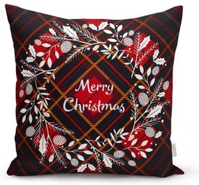 Set di 4 federe natalizie e runner da tavola Tartan Christmas - Minimalist Cushion Covers