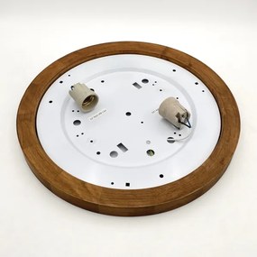 Brilagi - LED Plafoniera BELLADONNA 2xE27/15W/230V diametro 40 cm bianco/quercia ciliegio