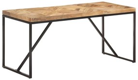 Tavolo Da Pranzo 160x70x76 Cm İn Legno Massello Acacia E Mango /