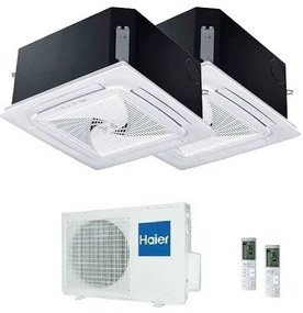 Haier - Climatizzatore Dual Cassette 620 12000+12000 2U50S2SM1FA R-32 a++/a 12+12