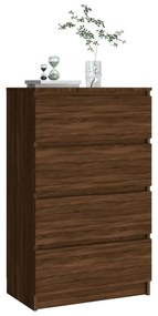 Credenza rovere marrone 60x35x98,5 cm in legno multistrato