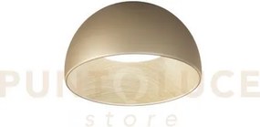 Plafoniera led coco oro 30w 3840 lm 3000 4000 6500k d.35cm effetto ...