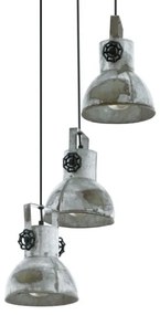 Eglo 49647 - Lampadario a sospensione con filo BARNSTAPLE 3xE27/40W/230V