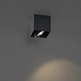 Faretto moderno da superficie nero con LED dimmerabile - Dionysos