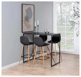 Sgabello da bar in colore grigio-naturale 101 cm Wilma - Actona