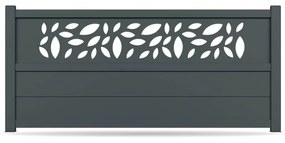 Recinzione, alluminio, modello Bologna, Antracite, 700 x 500 mm, configura individualmente