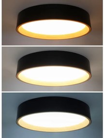 Solight WO8016 - Plafoniera LED dimmerabile LARIOS LED/48W/230V+RC diametro 39 cm nero