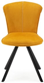 Sedie da pranzo gialle in un set di 2 Simbra - Marckeric