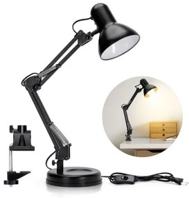 Aigostar - Lampada da tavolo 2in1 1xE27/40W/230V nero