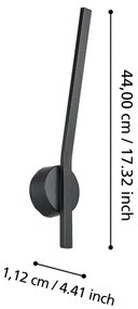 Eglo 900681 - Applique a LED da esterno TAPARITA LED/11W/230V IP55