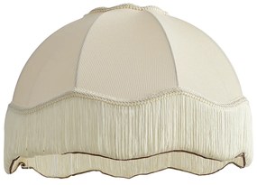 Paralume in tessuto beige con interno bianco 45/15/21,5 - Heritage