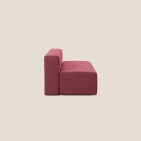 Nettuno modulo centrale maxi in morbido tessuto bouclè T07 rosso