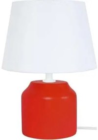 Tosel  Lampade d’ufficio lampada da comodino tondo legno rosso e bianco  Tosel