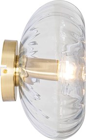 Lampada da parete smart oro con vetro incl. WiFi P45 - Ayesha