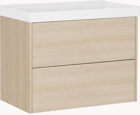 Lavabo da parete con armadietto Bodera