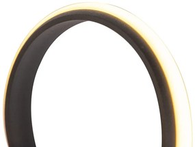 Lampada a sospensione di design nera dimmerabile con LED grande - Twisted