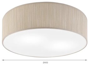 Plafoniera SIRJA 2xE27/15W/230V Ø 45 cm beige