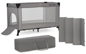 KINDERKRAFT - Culla da viaggio Baby Tiger VIKI grigio