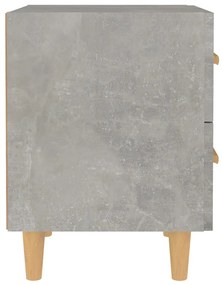 Comodini 2 pz grigio cemento 40x35x47,5 cm