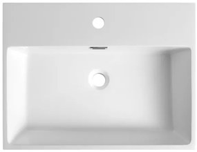 Sapho - Lavabo sospeso AQUATIC 60x46 cm ceramica/bianco