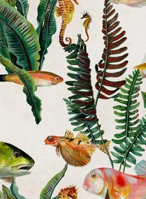 Coordonne Carta da parati Bank of Fish - Swan