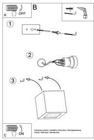 Sollux SL.0005 - Applique LEO 1xE27/60W/230V bianco