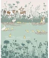 Little Greene Carta da parati Riverside Capers - Quack
