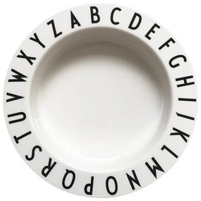 Piatto fondo bianco per bambini , ø 15,5 cm Eat &amp; Learn - Design Letters