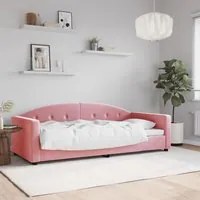 Letto da Giorno Rosa 90x200 cm in Velluto 354139