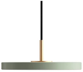 Lampada a sospensione LED verde chiaro con paralume in metallo ø 15 cm Asteria Nuance Micro - UMAGE