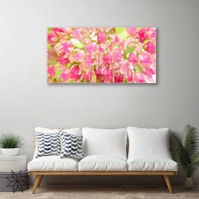 Quadro acrilico fiore di loto 100x50 cm
