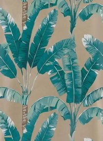 Palmen Tapete Palmaria von Osborne & Little - Bronze/ Teal
