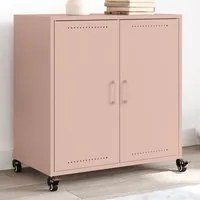 Credenza Rosa 68,5x39x72 cm in Acciaio Laminato a Freddo 846657