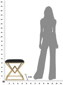 Sedia in nero e oro Piramid - Mauro Ferretti